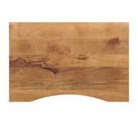 vidaXL Desk Top with Curve Replacement Dining Table Top Solid Wood Rough Mango