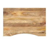 Solid Mango Wood Desk Top Tabletop Rustic Natural Finish 90x50x2.5cm