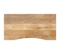 Desk Top with Curve Replacement Dining Table Solid Wood Rough Mango vidaXL