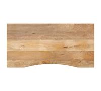 vidaXL Desk Top with Curve Replacement Dining Table Top Solid Wood Rough Mango