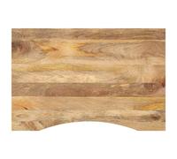 vidaXL Desk Top with Curve Replacement Dining Table Top Solid Wood Rough Mango