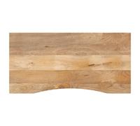 vidaXL Desk Top with Curve Replacement Dining Table Top Solid Wood Rough Mango