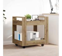 vidaXL Desk Trolley Artisan Oak 60 x 45 x 60 cm Engineered Wood