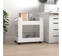 vidaXL Desk Trolley White 60x45x60 cm Engineered Wood