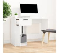 Vidaxl Desk White 100X50X75 Cm Engineered Wood