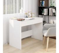 (white) vidaXL Desk Home Office Working Writing Table Computer Desk Engineered Wood
