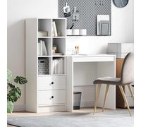 VidaXL Desk White 115.5 X 50 X 127 Cm 2 Pcs