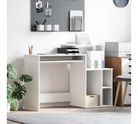 VidaXL Desk White 120.5 X 44 X 88.5 Cm Engineered Wood