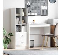 VidaXL Desk White 125.5 X 40 X 127 Cm 2 Pcs