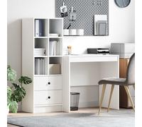 VidaXL Desk White 125.5 X 50 X 127 Cm 2 Pcs