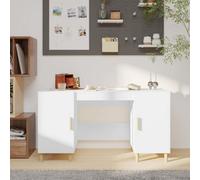 Vidaxl Desk White 140X50X75 Cm Engineered Wood