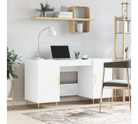 vidaXL Desk White 140x50x75 cm Engineered Wood