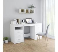 Vidaxl Desk White 140X50X76 Cm Engineered Wood Desks