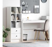 VidaXL Desk White 145.5 X 40 X 127 Cm 2 Pcs