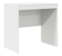 vidaXL Desk White 80 x 50 x 76 cm Engineered wood, Living Room, Rectangular, Modern, Durable, Ample Storage, Compact Desk, Writing, Student, Functional