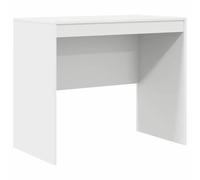 vidaXL Desk White 90 x 50 x 76 cm Engineered wood, Living Room, Rectangular, Modern, Durable, Ample Storage, Compact Desk, Writing, Student, Functional