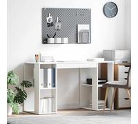 VidaXL Desk White Engineered Wood 130 X 50.5 X 75 Cm