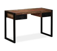 Vidaxl Desk With 2 Drawers Solid Reclaimed Wood 120X50X76 Cm
