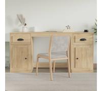 vidaXL Desk with Cabinet Sonoma Oak Engineered Wood