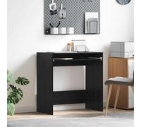 vidaXL Desk with Drawer Black Oak 77.5 x 43 x 79 cm Engineered Wood