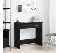 vidaXL Desk with Drawer Black Oak 80 x 40 x 75 cm Engineered Wood
