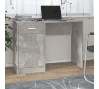 (Concrete grey) vidaXL Desk with Drawer and Cabinet 100x40x73cm PC Writing Table Multi Colours