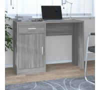 Vidaxl Desk With Drawer&cabinet Grey Sonoma 100X40X73 Cm Engineered Wood Desks