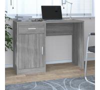 Vidaxl Desk With Drawer&cabinet Grey Sonoma 100X40X73 Cm Engineered Wood Desks