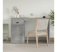 vidaXL Desk with Drawer Grey Sonoma 115x50x75 cm Engineered Wood