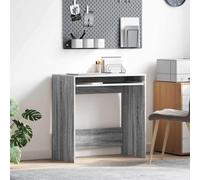vidaXL Desk with Drawer Grey Sonoma 77.5 x 43 x 79 cm Engineered Wood