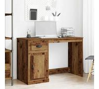 Desk Computer Desk Office Writing Desk with Drawer Engineered Wood vidaXL