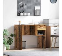 Desk with Drawer with Shelf with Storage Engineered Wood Modern Writing vidaXL