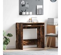 vidaXL Desk with Drawer Smoked Oak 77.5 x 43 x 79 cm Engineered Wood