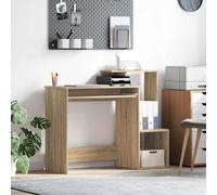 vidaXL Sonoma Oak Computer Desk Sonoma Oak MDF with Oak Veneer