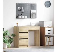 vidaXL Desk with Drawer Sonoma Oak 90 x 37.5 x 75 cm Engineered Wood
