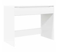 vidaXL Desk with Drawer White 100 x 50 x 78 cm Engineered Wood, Office, Rectangular, Minimalist, Durable, Modern Desk with Storage and Ergonomic Design for Efficient Workspaces
