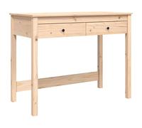 Vidaxl Desk With Drawers 100X50X78 Cm Solid Wood Pine Desks