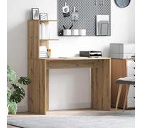 vidaXL Desk with Shelf Artisan Oak 102 x 50 x 124 cm Engineered Wood
