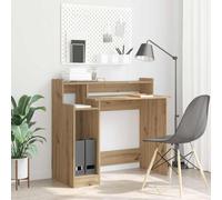 vidaXL Desk with Shelf Artisan Oak 97 x 45 x 90 cm Engineered Wood