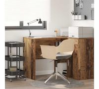 vidaXL Desk with Shelf Old Wood 102 x 50 x 75 cm Engineered Wood