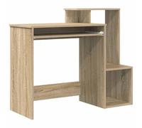 vidaXL Sonoma Oak Computer Desk Sonoma Oak MDF with Oak Veneer