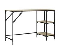 vidaXL Desk Writing Desk Computer Desk Sonoma Oak Metal and Engineered Wood