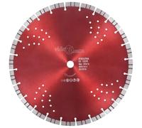 vidaXL Diamond Cutting Disc with Turbo and Holes - Professional Grade Tool - 350 mm Diameter - All-Angle Cutting Possibility - Increased Lifespan - Maximum 4400 RPM Speed
