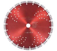 vidaXL Diamond Cutting Disc with Turbo and Holes Steel 300 mm