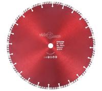vidaXL Diamond Cutting Disc Turbo Steel - 350 mm - Bricks, Concrete & Granite - Wet/Dry