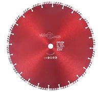 vidaXL Diamond Cutting Disc Turbo Steel - 350 mm - Bricks, Concrete & Granite - Wet/Dry