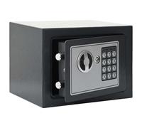vidaXL Digital Safe with Lock Dark grey 23 x 17 x 17 cm Steel