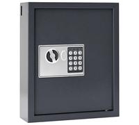 vidaXL Digital Safe with Lock Dark grey 30 x 10 x 36.5 cm Steel, Home Office, Mo