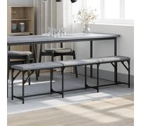 Dining Bench Hallway Bench Dining Room Bench Seat Steel and Fabric vidaXL