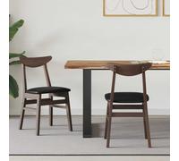vidaXL Dining Chairs 2 pcs Light Brown 42 x 47.5 x 81 cm